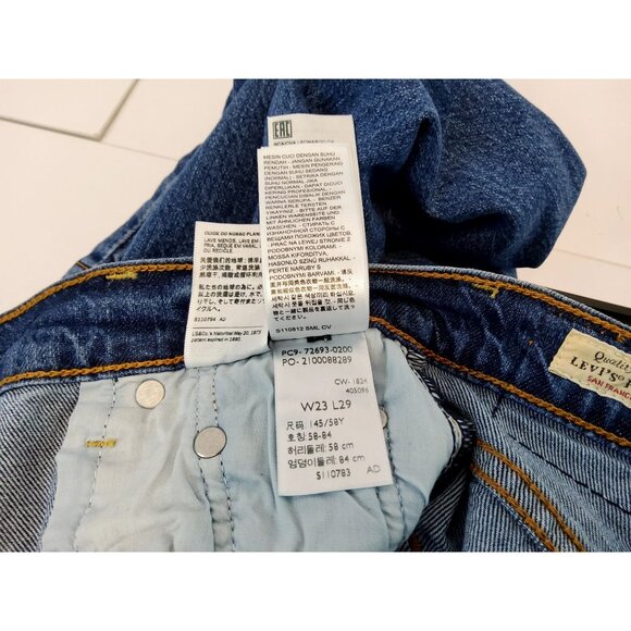 Levis Premium Womens 501 Original Fit Jeans Size 23x29 Medium Wash Denim - Picture 11 of 11